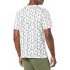 imageAmazon Essentials Mens Short Sleeve TShirts SlimFit Crewneck Pack of 2Pineapple PrintWhite