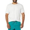imageAmazon Essentials Mens Short Sleeve TShirts SlimFit Crewneck Pack of 2White
