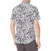 imageAmazon Essentials Mens ShortSleeve VNeck TShirts Pack of 2Black White Floral