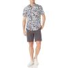 imageAmazon Essentials Mens ShortSleeve VNeck TShirts Pack of 2Black White Floral