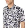 imageAmazon Essentials Mens ShortSleeve VNeck TShirts Pack of 2Black White Floral