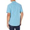 imageAmazon Essentials Mens ShortSleeve VNeck TShirts Pack of 2Blue White Plaid