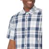 imageAmazon Essentials Mens ShortSleeve VNeck TShirts Pack of 2Navy White Large Plaid