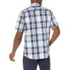 imageAmazon Essentials Mens ShortSleeve VNeck TShirts Pack of 2Navy White Large Plaid