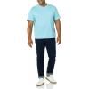 imageAmazon Essentials Mens TShirts RegularFit ShortSleeve Crewneck Pocket Pack of 2Aqua BlueLight Blue