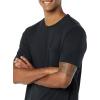 imageAmazon Essentials Mens TShirts RegularFit ShortSleeve Crewneck Pocket Pack of 2Black