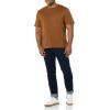 imageAmazon Essentials Mens TShirts RegularFit ShortSleeve Crewneck Pocket Pack of 2BlackBrown