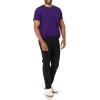 imageAmazon Essentials Mens TShirts RegularFit ShortSleeve Crewneck Pocket Pack of 2BlackDark Purple