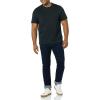 imageAmazon Essentials Mens TShirts RegularFit ShortSleeve Crewneck Pocket Pack of 2BlackNavy