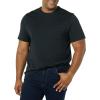 imageAmazon Essentials Mens TShirts RegularFit ShortSleeve Crewneck Pocket Pack of 2BlackNavy