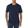imageAmazon Essentials Mens TShirts RegularFit ShortSleeve Crewneck Pocket Pack of 2BlackNavy