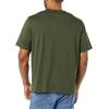 imageAmazon Essentials Mens TShirts RegularFit ShortSleeve Crewneck Pocket Pack of 2BlackOlive