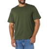 imageAmazon Essentials Mens TShirts RegularFit ShortSleeve Crewneck Pocket Pack of 2BlackOlive