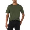 imageAmazon Essentials Mens TShirts RegularFit ShortSleeve Crewneck Pocket Pack of 2BlackOlive
