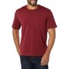 imageAmazon Essentials Mens TShirts RegularFit ShortSleeve Crewneck Pocket Pack of 2BurgundyCharcoal Heather