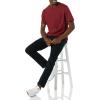 imageAmazon Essentials Mens TShirts RegularFit ShortSleeve Crewneck Pocket Pack of 2BurgundyCharcoal Heather