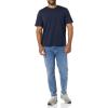 imageAmazon Essentials Mens TShirts RegularFit ShortSleeve Crewneck Pocket Pack of 2Dark BlueNavy