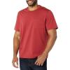 imageAmazon Essentials Mens TShirts RegularFit ShortSleeve Crewneck Pocket Pack of 2Dark RedNavy