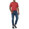 imageAmazon Essentials Mens TShirts RegularFit ShortSleeve Crewneck Pocket Pack of 2Dark RedNavy