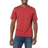 imageAmazon Essentials Mens TShirts RegularFit ShortSleeve Crewneck Pocket Pack of 2Dark RedNavy