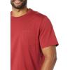 imageAmazon Essentials Mens TShirts RegularFit ShortSleeve Crewneck Pocket Pack of 2Dark RedNavy