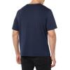 imageAmazon Essentials Mens TShirts RegularFit ShortSleeve Crewneck Pocket Pack of 2Grey Boat PrintNavy
