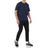 imageAmazon Essentials Mens TShirts RegularFit ShortSleeve Crewneck Pocket Pack of 2Grey Boat PrintNavy