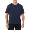 imageAmazon Essentials Mens TShirts RegularFit ShortSleeve Crewneck Pocket Pack of 2Grey Boat PrintNavy