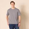 imageAmazon Essentials Mens TShirts RegularFit ShortSleeve Crewneck Pocket Pack of 2Grey HeatherWhite