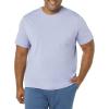imageAmazon Essentials Mens TShirts RegularFit ShortSleeve Crewneck Pocket Pack of 2LavenderWashed Blue