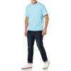 imageAmazon Essentials Mens TShirts RegularFit ShortSleeve Crewneck Pocket Pack of 2Light Blue
