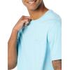 imageAmazon Essentials Mens TShirts RegularFit ShortSleeve Crewneck Pocket Pack of 2Light Blue