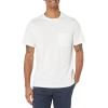 imageAmazon Essentials Mens TShirts RegularFit ShortSleeve Crewneck Pocket Pack of 2Pineapple PrintWhite