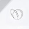 imageAmazon Essentials Plated Sterling Silver Chain Link Accent RingRhodium
