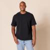 imageAmazon Essentials Short Sleeve Henley Shirt for Men  RegularFit Pique Available in Big ampamp Tall Pack of 2Black