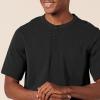 imageAmazon Essentials Short Sleeve Henley Shirt for Men  RegularFit Pique Available in Big ampamp Tall Pack of 2Black