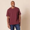 imageAmazon Essentials Short Sleeve Henley Shirt for Men  RegularFit Pique Available in Big ampamp Tall Pack of 2BurgundyGrey