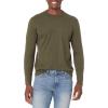 imageAmazon Essentials SlimFit Long Sleeve Shirt for Men Pocket and No Pocket StylesOlive Heather