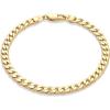 imageAmazon Essentials Sterling Curb Chain BraceletYellow Gold