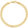 imageAmazon Essentials Sterling Curb Chain BraceletYellow Gold