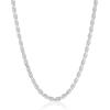 imageAmazon Essentials Sterling Silver Diamond Cut Rope Chain NecklaceSilver