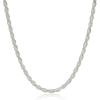 imageAmazon Essentials Sterling Silver Diamond Cut Rope Chain NecklaceSilver