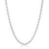 imageAmazon Essentials Sterling Silver Diamond Cut Rope Chain NecklaceSilver