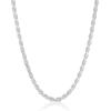 imageAmazon Essentials Sterling Silver Diamond Cut Rope Chain NecklaceSilver