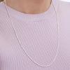 imageAmazon Essentials Sterling Silver Diamond Cut Rope Chain NecklaceSilver