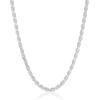 imageAmazon Essentials Sterling Silver Diamond Cut Rope Chain NecklaceSilver