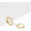 imageAmazon Essentials Sterling Silver Hinged Huggie Hoop EarringsYellow Gold