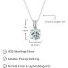 imageAmazon Essentials Sterling Silver Round Cut Birthstone Pendant Necklace 18quotBlue Aquamarine  March