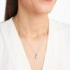 imageAmazon Essentials Sterling Silver Round Cut Birthstone Pendant Necklace 18quotCreated White Sapphire  April