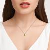 imageAmazon Essentials Sterling Silver Round Cut Birthstone Pendant Necklace 18quotGreen Peridot  August